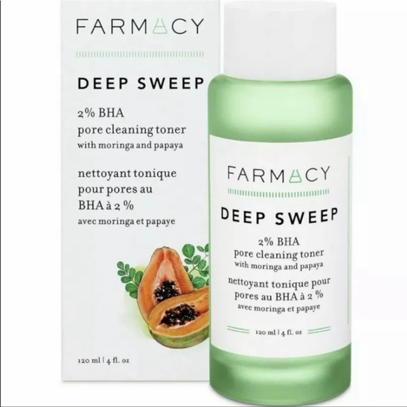 NIB FARMACY DEEP SWEEP PAPAYA  2% BHA Pore Cleaning Toner 4 oz large - Picture 2 of 9